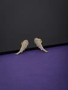 VANBELLE Sterling Silver Feather Shaped Studs Earrings