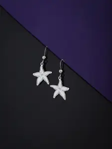 VANBELLE Woman 925 Sterling Silver Star Shaped Drop Earrings