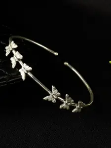 GIVA 925 Silver Oxidised Butterfly Bracelet