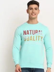 Rodamo Men Blue Printed Sweatshirt