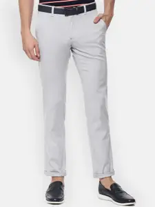 Louis Philippe Sport Men Grey Slim Fit Chinos Trousers
