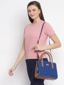 KLEIO Colourblocked Structured Handbag