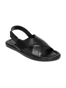 Bata Men Black Sandals