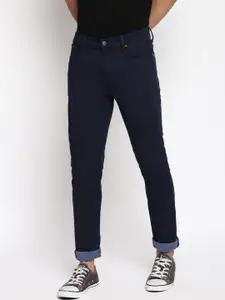 Lee Men Navy Blue Skinny Fit Cotton Stretchable Jeans