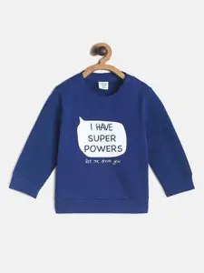 MINI KLUB Boys Blue Printed Sweatshirt