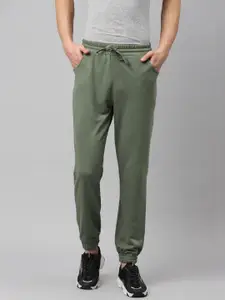 Hubberholme Men Green Solid Regular Fit Joggers