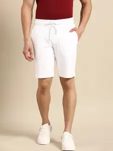 United Colors of Benetton Men White Pure Cotton Slim Fit Shorts