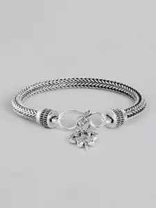EL REGALO Men Silver-Toned Ring Bracelet