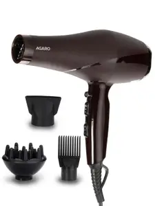Agaro 2000 Watts Professional Hair Dryer HD-1120 with Concentrator, Diffuser & Comb