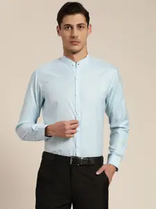 SOJANYA Men Blue Classic Regular Fit Cotton Formal Shirt