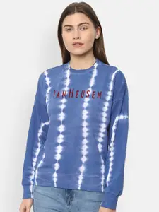 Van Heusen Woman Blue Printed Sweatshirt