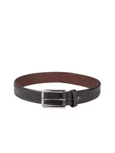 Van Heusen Men Brown Textured Leather Belt