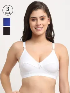 Friskers Pack Of 3 Non Padded Bra 2O-312-01-314-05-318-02-30
