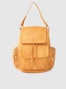 DressBerry Mustard Yellow Handbag Cum Backpack