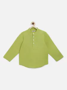 Campana Boys Lime Green Casual Shirt