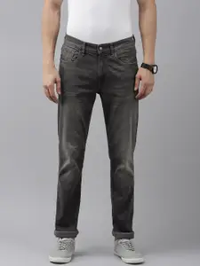 U.S. Polo Assn. Denim Co. U S Polo Assn Denim Co Men Grey Slim Fit Light Fade Stretchable Jeans