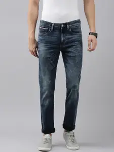 U.S. Polo Assn. Denim Co. U S Polo Assn Denim Co Men Blue Skinny Fit Heavy Fade Stretchable Jeans