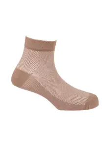 The Tie Hub Men Brown Ankle Length Socks