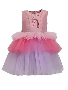 A Little Fable Pink Embellished Dress