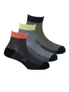 The Tie Hub Pack of 3 Patterned Ankle Length Socks