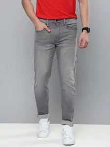 Levis Men Grey Slim Fit Light Fade Stretchable Jeans
