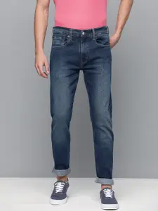 Levis Men Blue 512 Slim Taper Fit Mid Rise Light Fade Stretchable Jeans