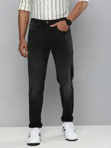 Levis Men Black Slim Fit Mid-Rise Light Fade Jeans