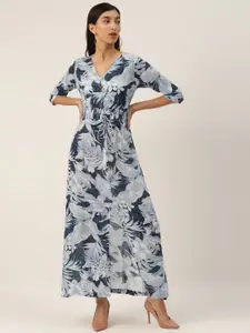 Trend Arrest Navy Blue Floral Maxi Dress