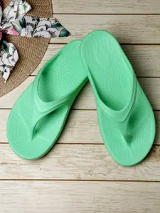 Red Tape Women Green Solid Sunnies Thong Flip-Flops