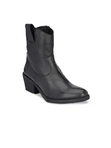 CARLO ROMANO by Wasan Shoes Women Black Leather Boots