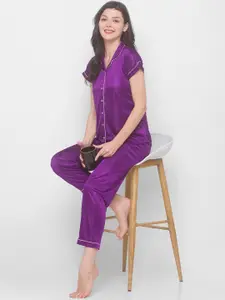 AV2 Woman Purple Night Suit