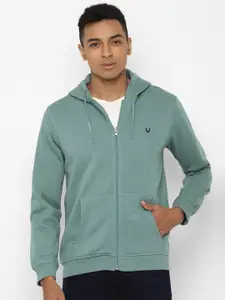 Allen Solly Men Green Hooded Sweatshirt