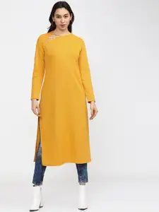 Vishudh Women Yellow Kurta