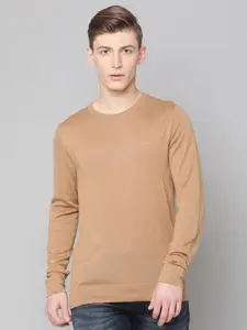 LINDBERGH Men Camel Brown Pullover