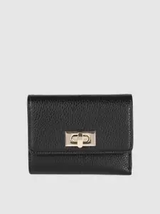 Accessorize Women Black Faux Leather Sandra Purse Wallet