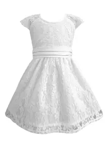 A.T.U.N. A T U N White Lace Dress
