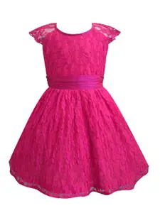 A.T.U.N. A T U N Pink Lace Dress