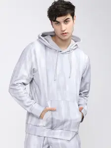 HIGHLANDER Men Grey Hooded Sweatshirt