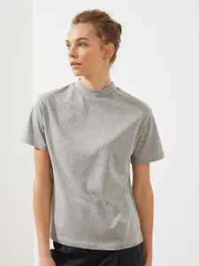 Trendyol Women Beautiful Grey Solid Tshirt