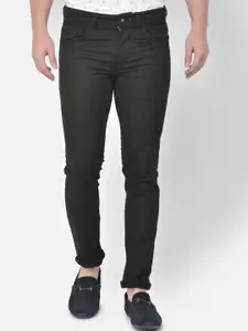 Canary London Men Black Skinny Fit Low-Rise Stretchable Jeans