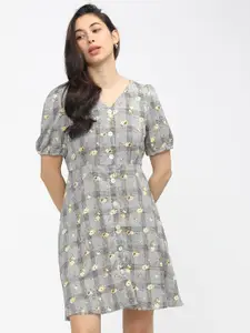 Tokyo Talkies Black Floral Dress