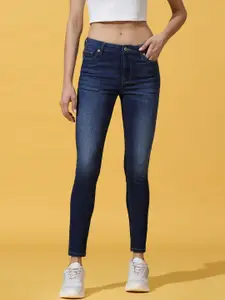 ONLY Women Blue Skinny Fit Light Fade Jeans