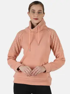 Monte Carlo Women Beige Solid Sweatshirt
