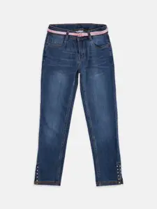Pantaloons Junior Girls Blue Light Fade Mid-Rise Jeans