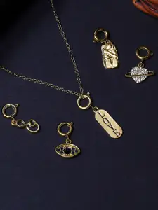 OOMPH Set Of 5 Gold-Toned Necklace