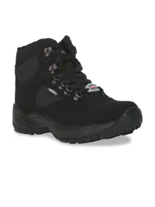 Liberty Men Black Trekking Shoes