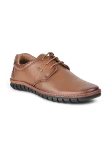Liberty Men Tan Brown Leather Derbys
