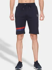 CL SPORT Men Navy Blue Solid Sports Shorts