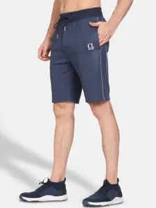 CL SPORT Men Blue Cotton Sports Shorts