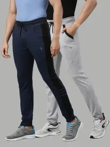 Joven Men Pack Of 2 Solid Cotton Joggers